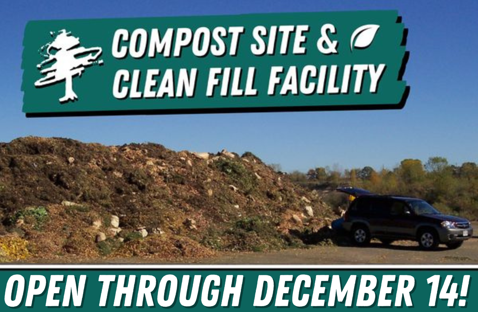 City Compost and Clean Fill Facility to Remain Open Through December 14